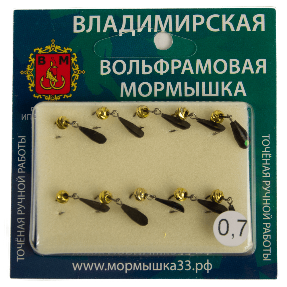 Мормышка Владимирская "Капля-Дипломат", 4мм, 0.7гр (10шт/уп)