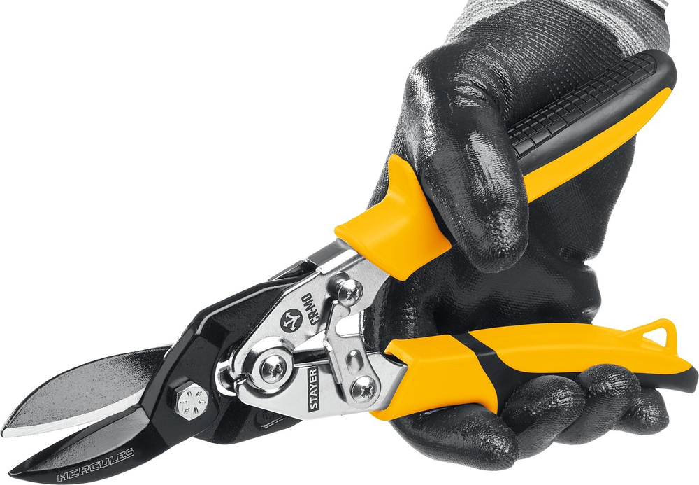 STAYER Hercules, 250 мм, прямые ножницы по металлу, Professional (2320)