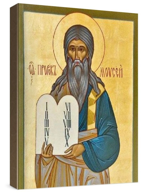 Моисей, пророк (рукописная икона)