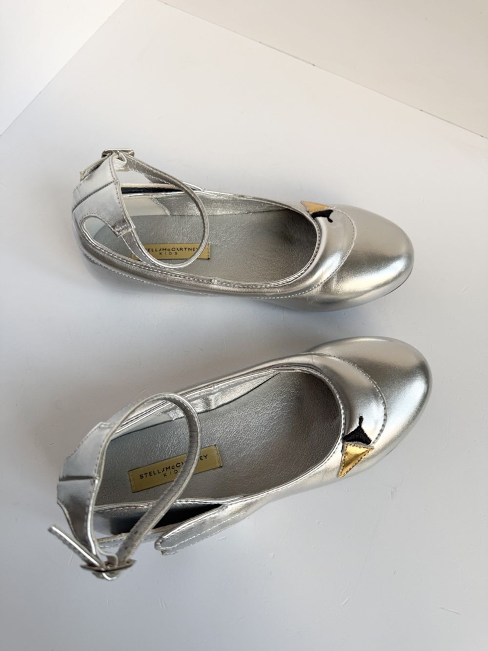 Серебристые туфли Stella McCartney, 32