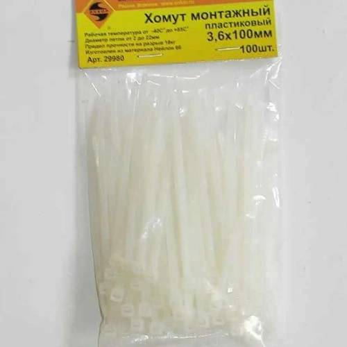 Хомут монтажный 3,6 х 100 шт ЭНКОР 29980