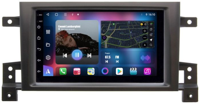 Магнитола для Suzuki Grand Vitara 2005-2016 - FarCar BM832-7046H7 дисплей 7" на Android 13, Быстрая, CarPlay, 4G SIM-слот