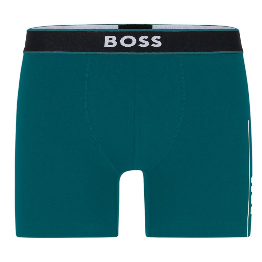 Мужские спортивные боксеры BOSS BoxerBr 24 Logo - Бирюзовый