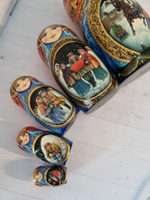 Матрешка 18см "Русская зима" 5 мест