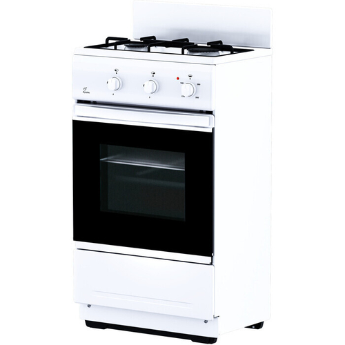 плита Flama CK2202W 2х комф.Г/Э