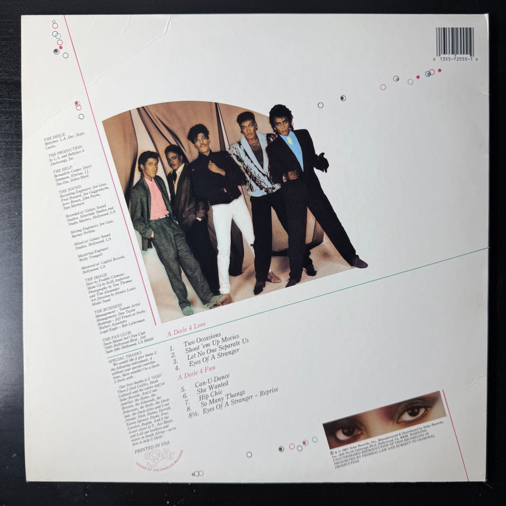 Виниловая пластинка The Deele - Eyes Of A Stranger LP