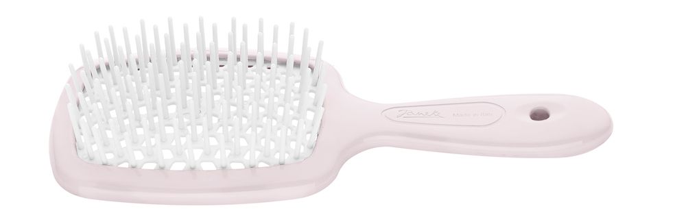 Расческа для волос JANEKE SuperBrush The Original Small мини Нежно-розовый с белым