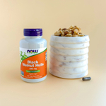 NOW Foods, скорлупа черного ореха, 500 мг, 100 вегетарианских капсул