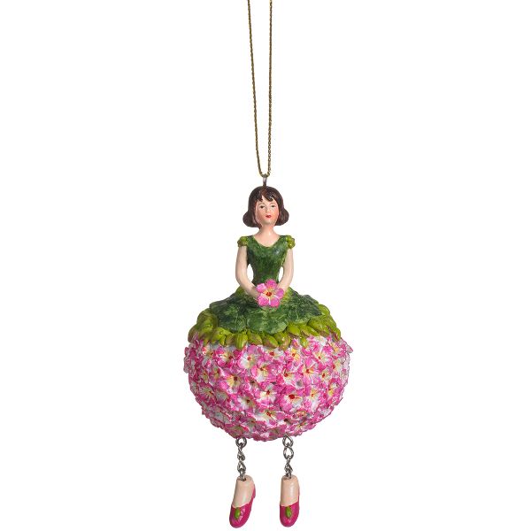 Фигурка декоративная Fiebiger Floristik: Blumenmädchen (цветочная фея) Герань