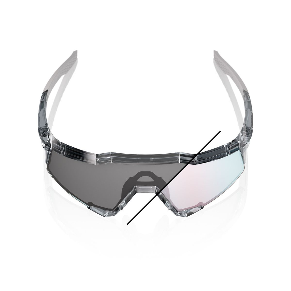 Спортивные очки 100% SPEEDCRAFT Polished Translucent Grey - Rose Gold Mirror Photochromic Lens