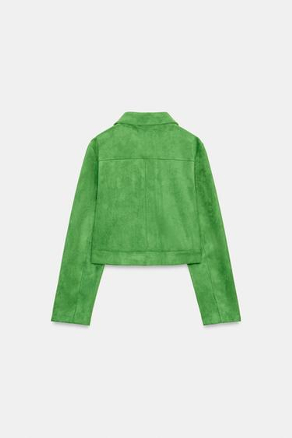 CROP ИСКУССТВЕННАЯ ЗАМШЕВАЯ КУРТКА - ZARA