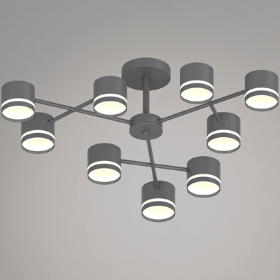 96730-0.3-09 GX53 GREY светильник потолочный Reluce, GX53х9