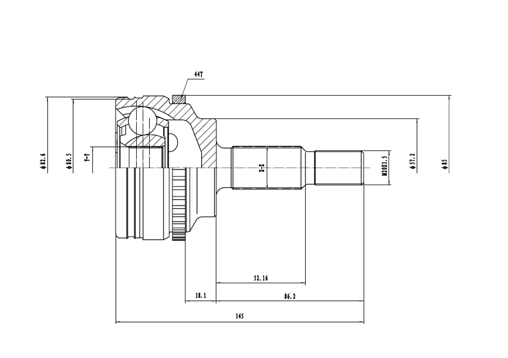 EWIGER - EW121150059-EWI - Joint Kit, drive shaft