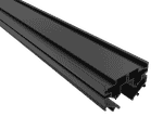Магнитный шинопровод в натяжной ПВХ потолок Crystal Lux UX5 CLT 0.136 01 L2000 BL 2м