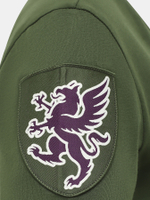 Футболка жен. AERONAUTICA 2169 зеленый лого фиолетовым
