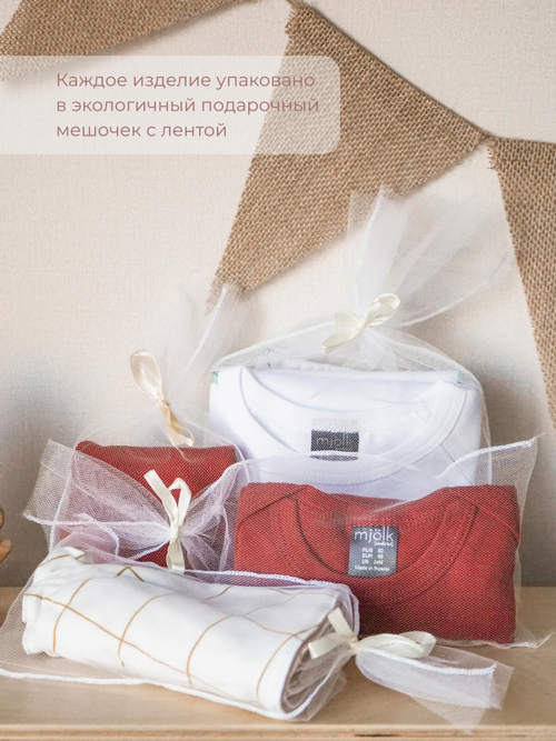 Велюровое платье Mjölk Красный, с бантом