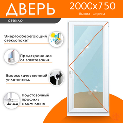 Дверь из ПВХ 2000 х 750