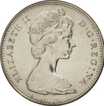5 центов "100 лет конфедерации. Заяц" UNC 1967