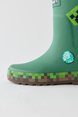 ZARA РЕЗИНОВЫЕ САПОГИ MINECRAFT © MOJANG AB. ™, ЗЕЛЕНЫЙ
