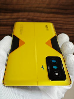 Задняя крышка ПРЕМИУМ для POCO F4 GT 21121210G ( заднее стекло ) Цвет: Жёлтый / Yellow