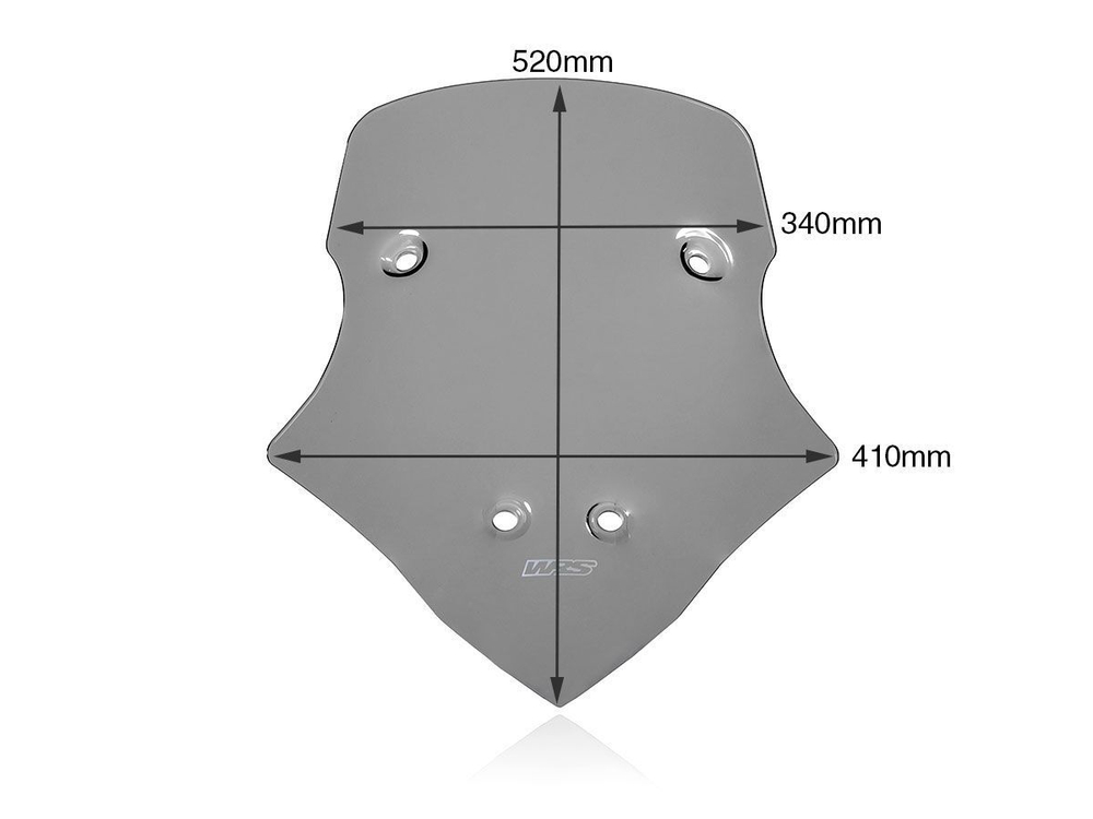 DU017F WRS TOURING SMOKE WINDSCREEN (MTS V4)
