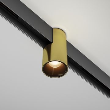 Трековый магнитный светодиодный светильник 7W 3000К TR122-2-7W3K-BS латунь Alfa Exility Maytoni