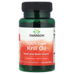 Swanson Vitamins, на 100% чистое масло криля, 60 капсул