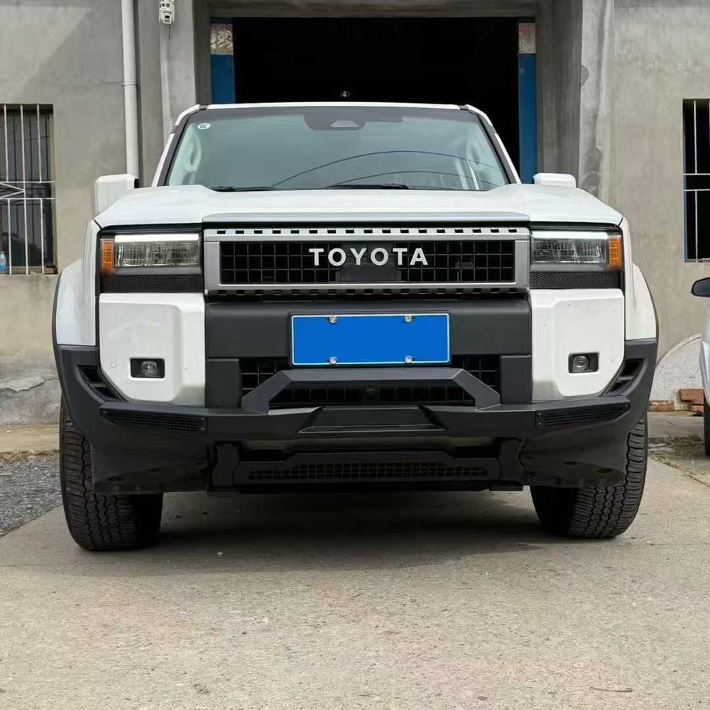 Силовой передний бампер на Toyota Land Cruiser Prado 250 LC250 крузер крузак защита картера стальной бампер