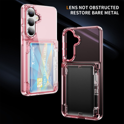 Прозрачный чехол Lumen Case с подставкой 2‑в‑1 и отделением для карт: Samsung Galaxy S26