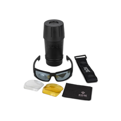 Баллистические очки Kore Recon Balistic Sunglasses Grey/Clear/Yellow Matte Black Frame