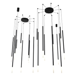 8400/27L LEDIO LN26 000 черный/белый, металл/акрил Люстра LED 27W 3000K 220V STICK