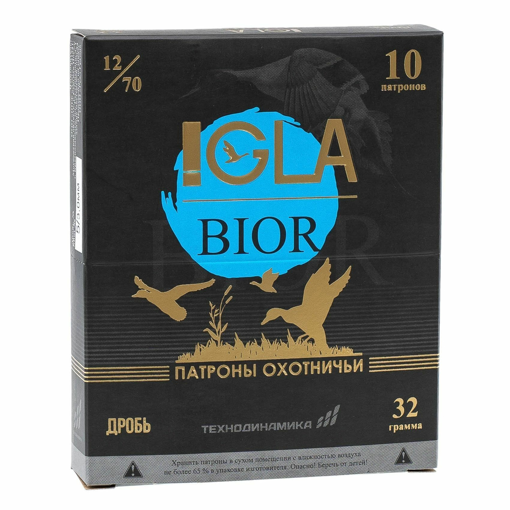 Патрон 12/70 "Игла-оптимум" №5 BIOR 32г, коробка 10 шт.