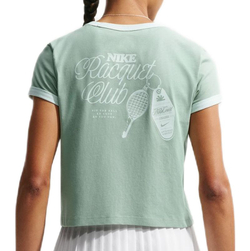 Женская футболка Nike Court Heritage Tennis - steam/barely green