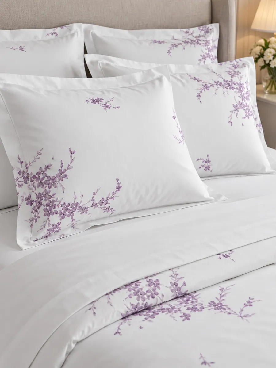 Gelin Home КПБ 6 пр. DENIZ сиреневый цвет пододеяльник 200*220, простынь 240*260, наволочки 50*70 2шт, декоративные наволочки 50*70 2шт GLNN6599 — фото 2