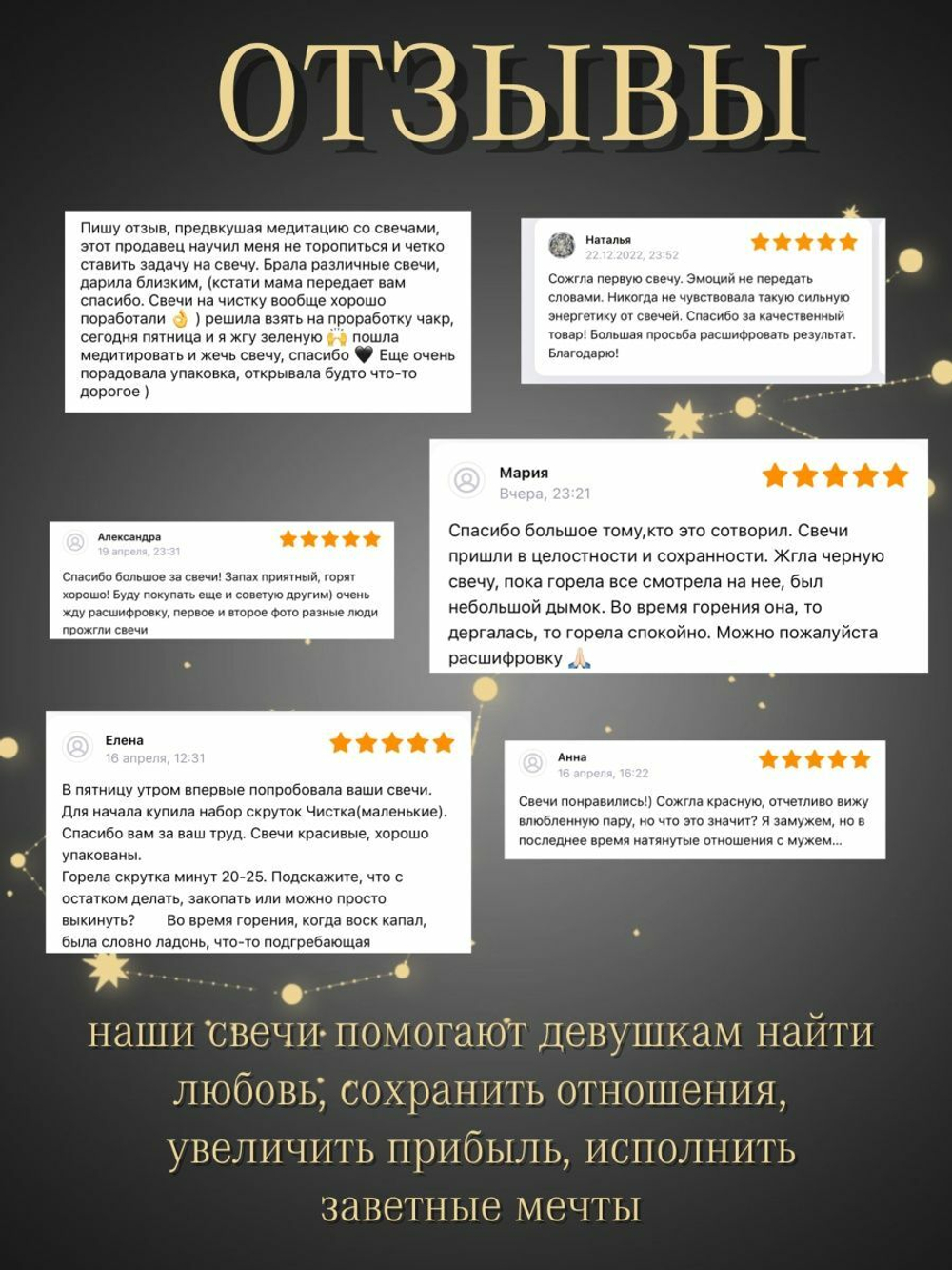 Свеча программа Усиление