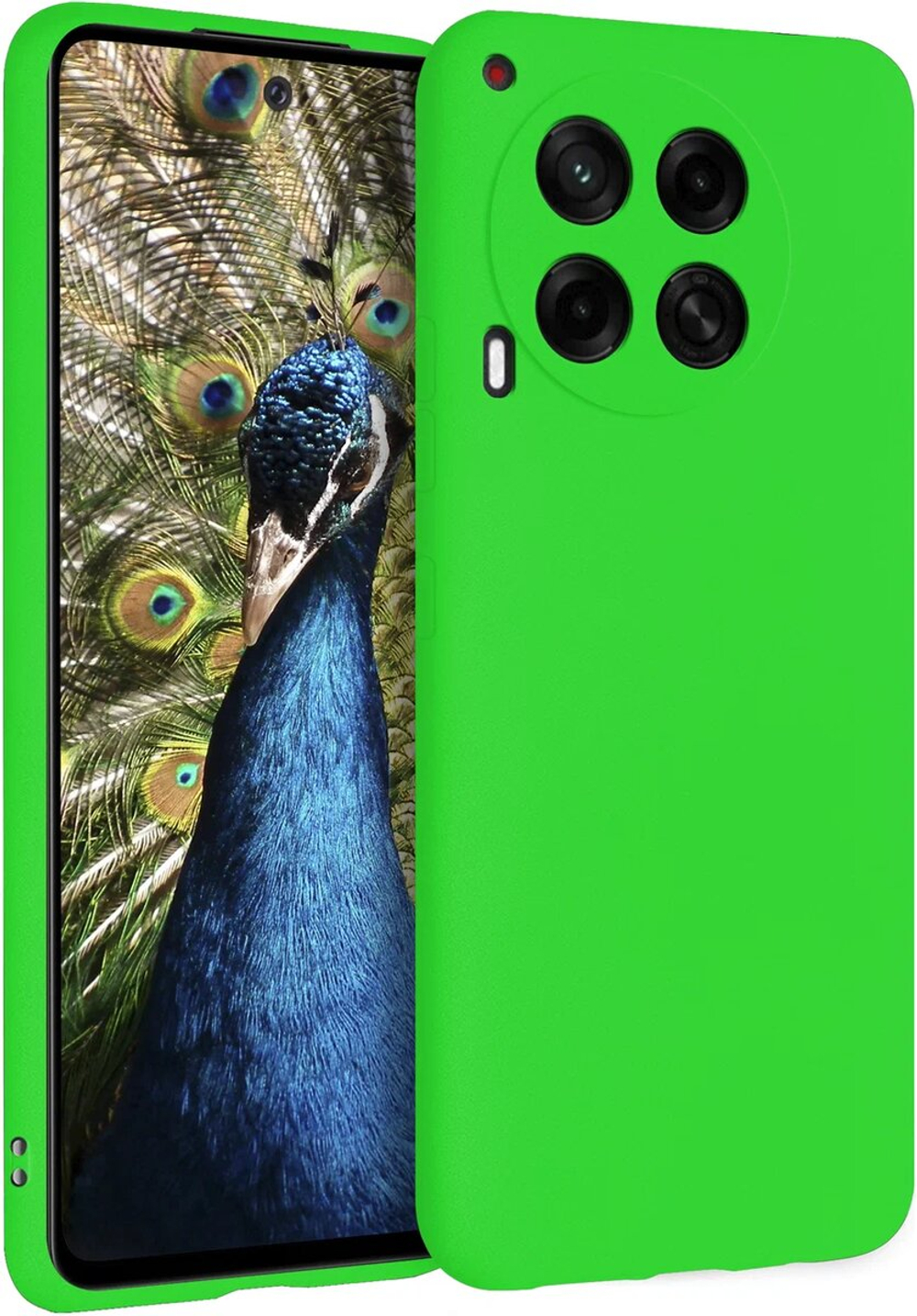 Мягкий Soft Touch чехол из силикона для TECNO CAMON 30 4G (не 5G / PRO!) с бархатной подкладкой