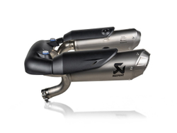 S-D10SO8-HCHNT AKRAPOVIC APPROVED TITANIUM SLIP-ON SILENCERS (P V2, SF V2)