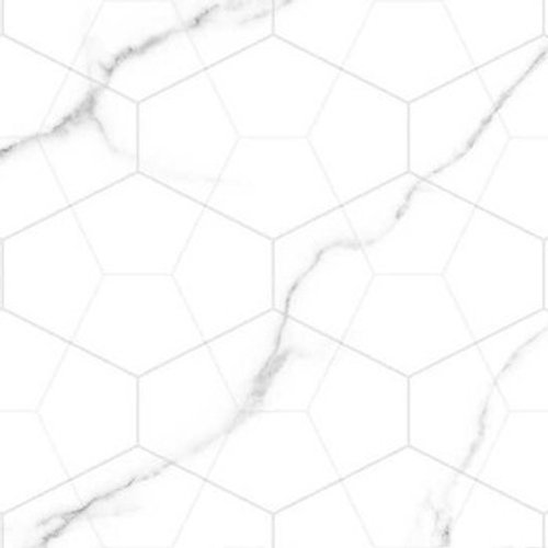 Плитка облицовочная декор Global Tile Vega 400х270 мм белая геометрия
