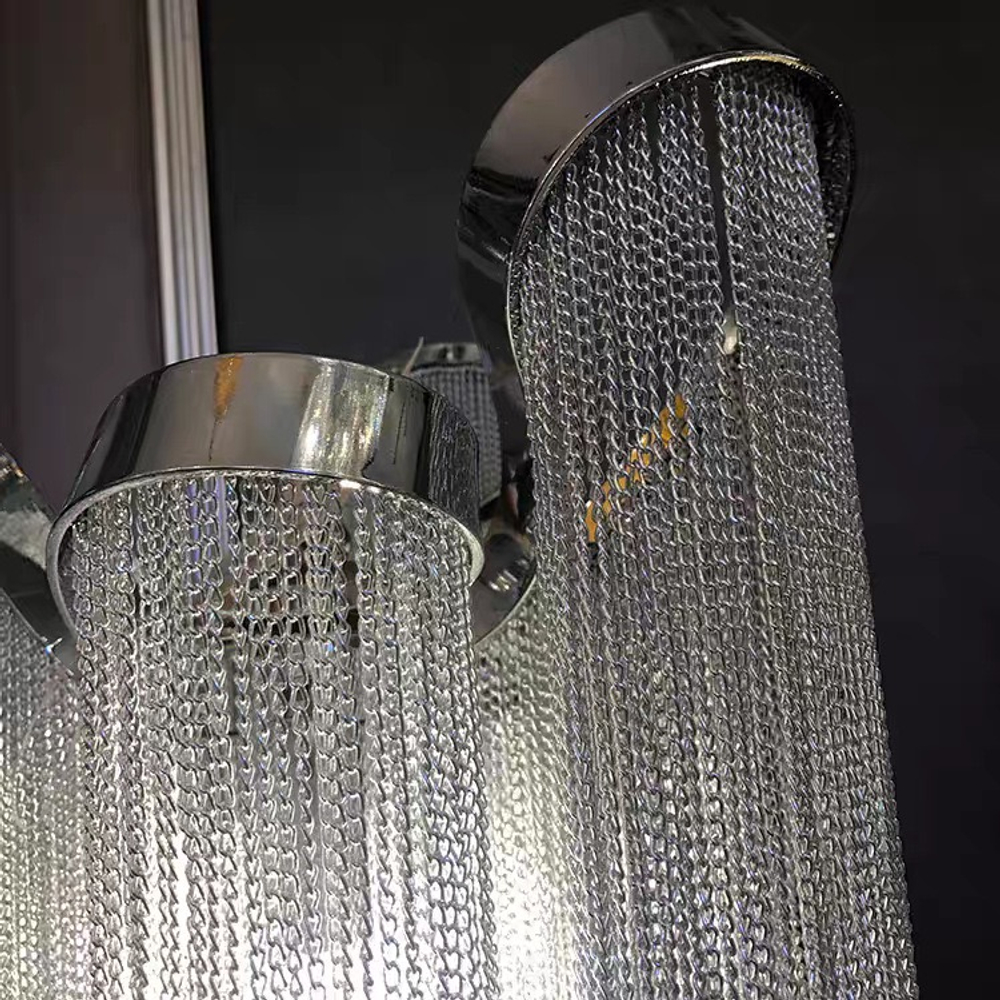 Floor design lamp Stream by Terzani (Silver)