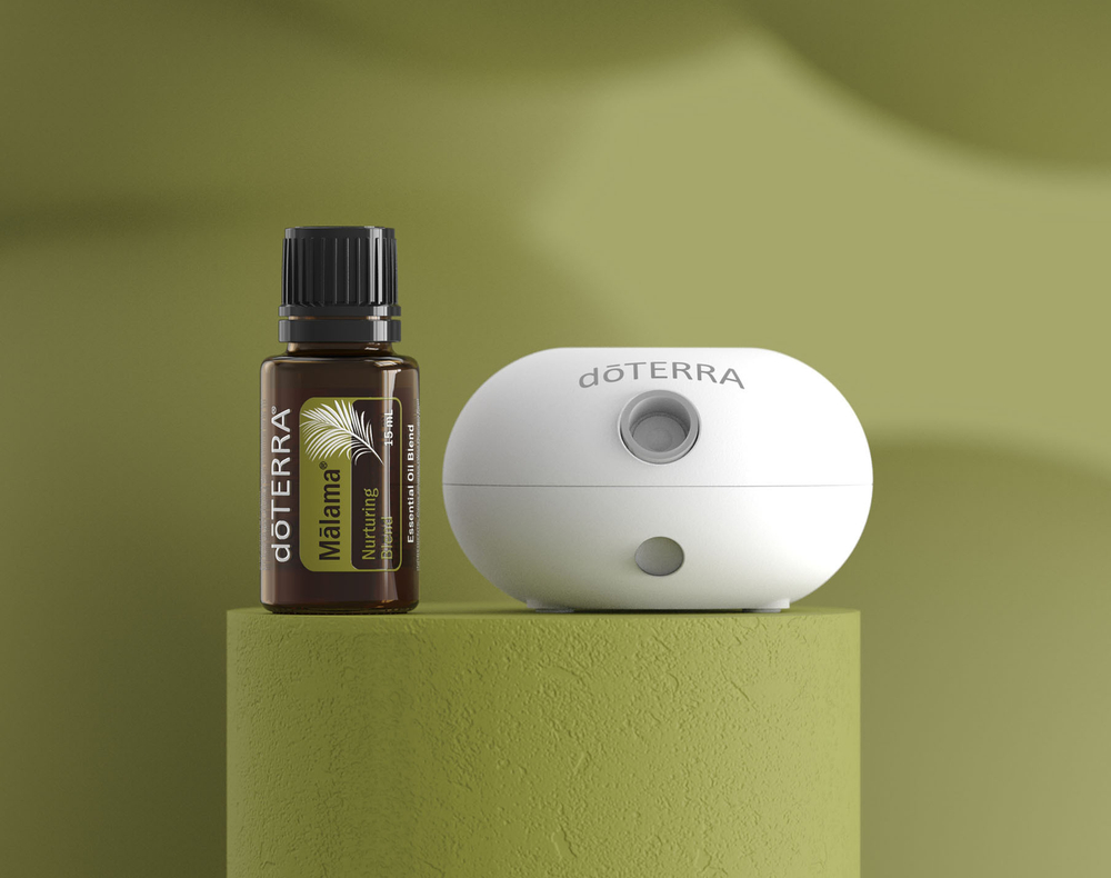 Набор dōTERRA портативный диффузор Bubble с датчиком движения и смесь Малама, 15 мл