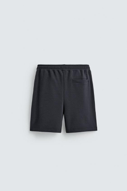 ZARA ШОРТЫ-ДЖОГГЕРЫ RELAXED FIT INTERLOCK, ГЛУБОКИЙ СИНИЙ