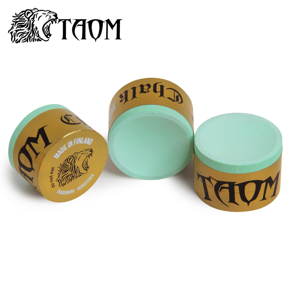 Мел бильярдный "Taom Soft Chalk" Green 6шт.