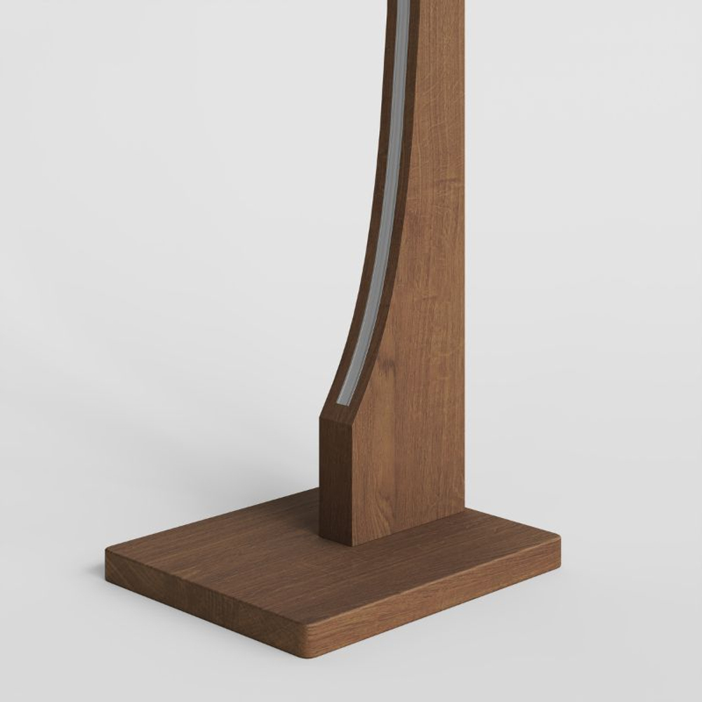 Торшер, 22x151x35, Луго, массив дуба, напольный, табачный