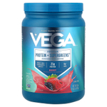 Vega, Premium, Protein + Supergreens™, протеиновая добавка с зеленью, ягодный микс, 510 г (1 фунт 2 унции)