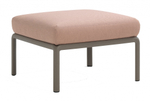 Пуф пластиковый с подушкой Nardi Komodo Pouf, тортора, розовый