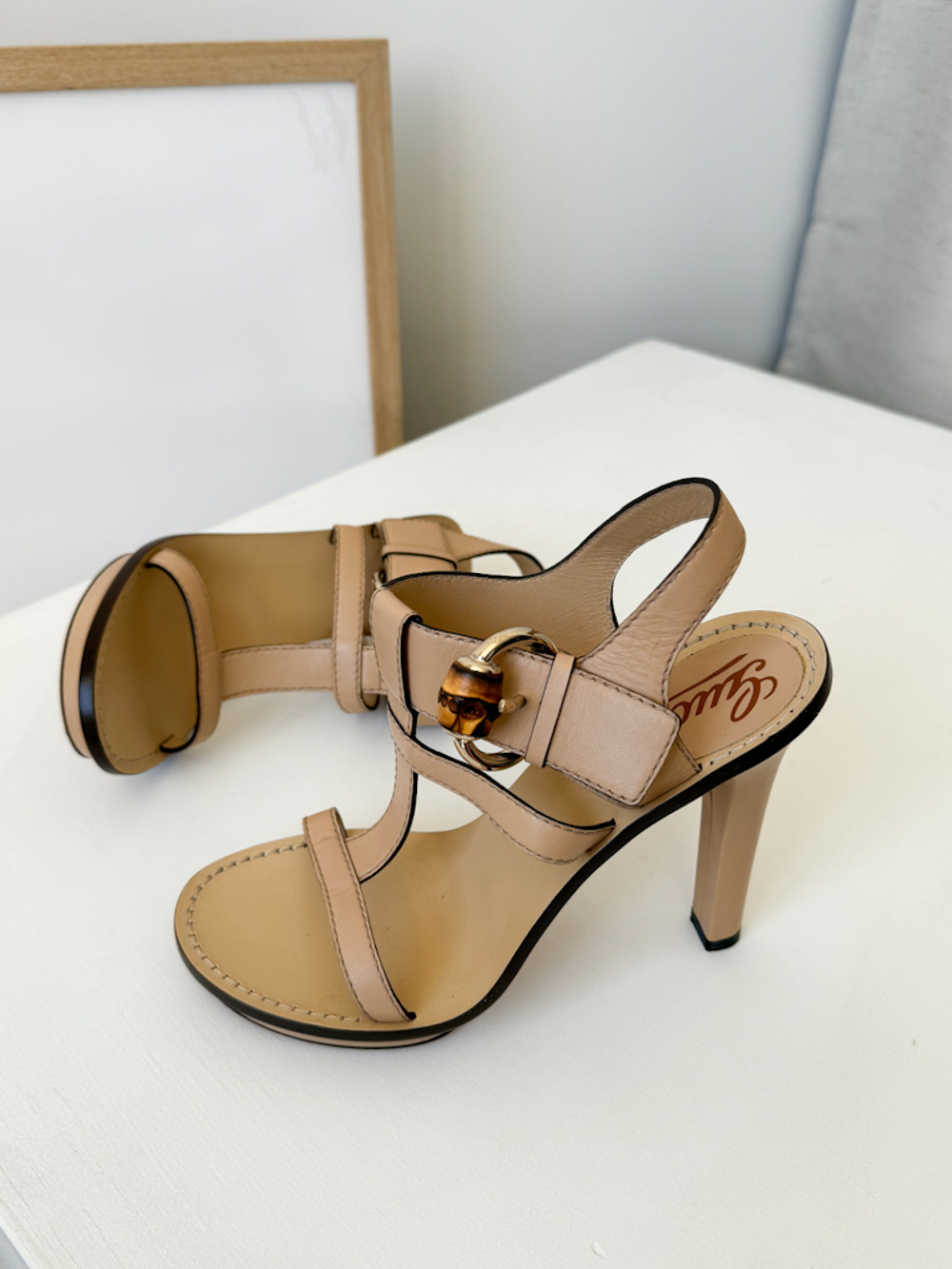 Кожаные босоножки Gucci , 36