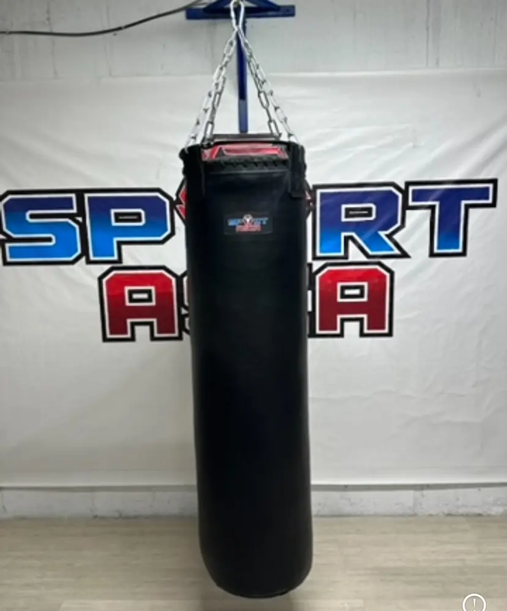 Спортивный мешок для бокса 35×150 см — натуральная кожа, крепкие цепи