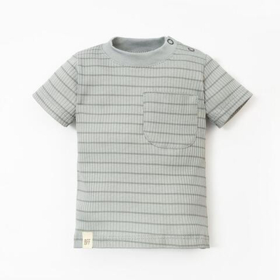 Футболка для мальчиков "Basic line" рост 68-74 см, полоска серая 9235904 (Крошка Я), 1 шт.