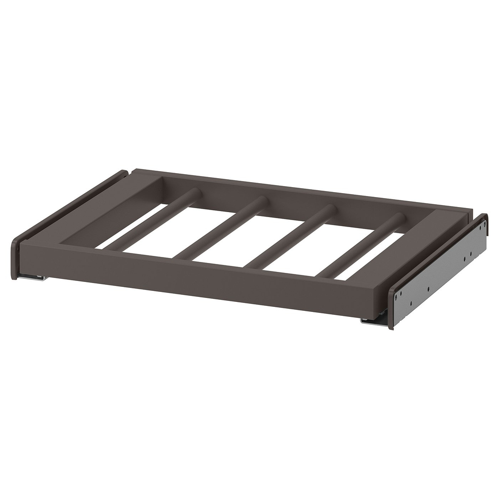IKEA KOMPLEMENT  (ИКЕА КОМПЛЕМЕНТ)  -  Выдвижная вешалка для брюк - тёмно-серый 50x35 см