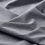 Комплект постельного белья IKEA KOPPARBLAD (КОППАРБЛАД), Односпальный, Темно-серый, 150x200, 50x80 см